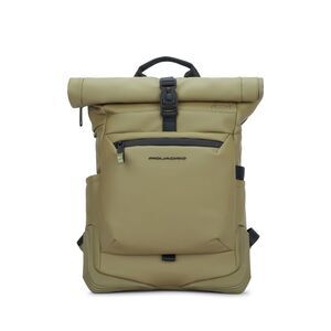Piquadro Unisex Zaino Roll-Top In Tessuto